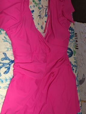 Vibrant Hot Pink Swim Dress